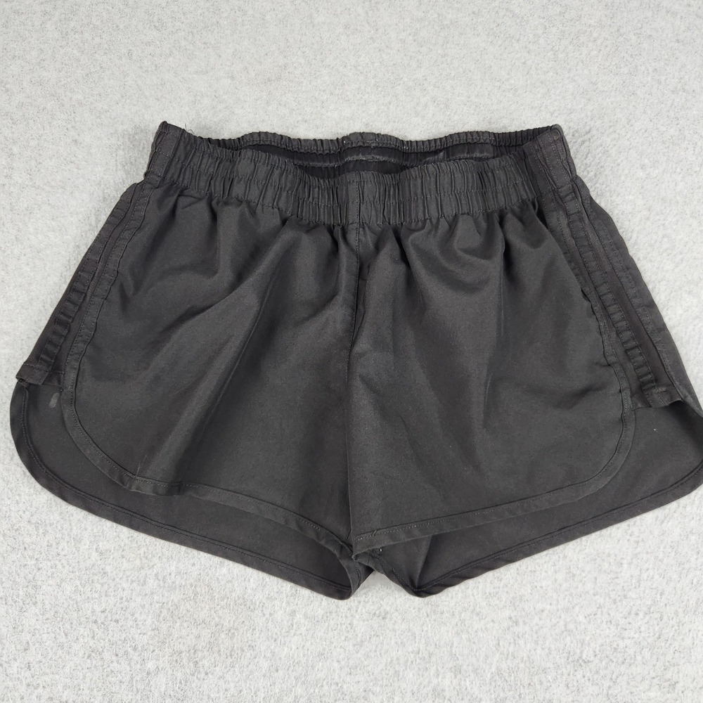 Adidas Shorts Womens S Black Running Primegreen Athletic Gym Workout Dolphin Hem